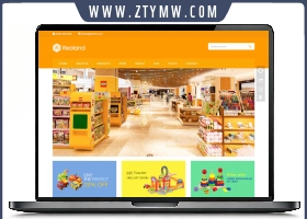 HTML5食品百货玩具外贸网站织梦